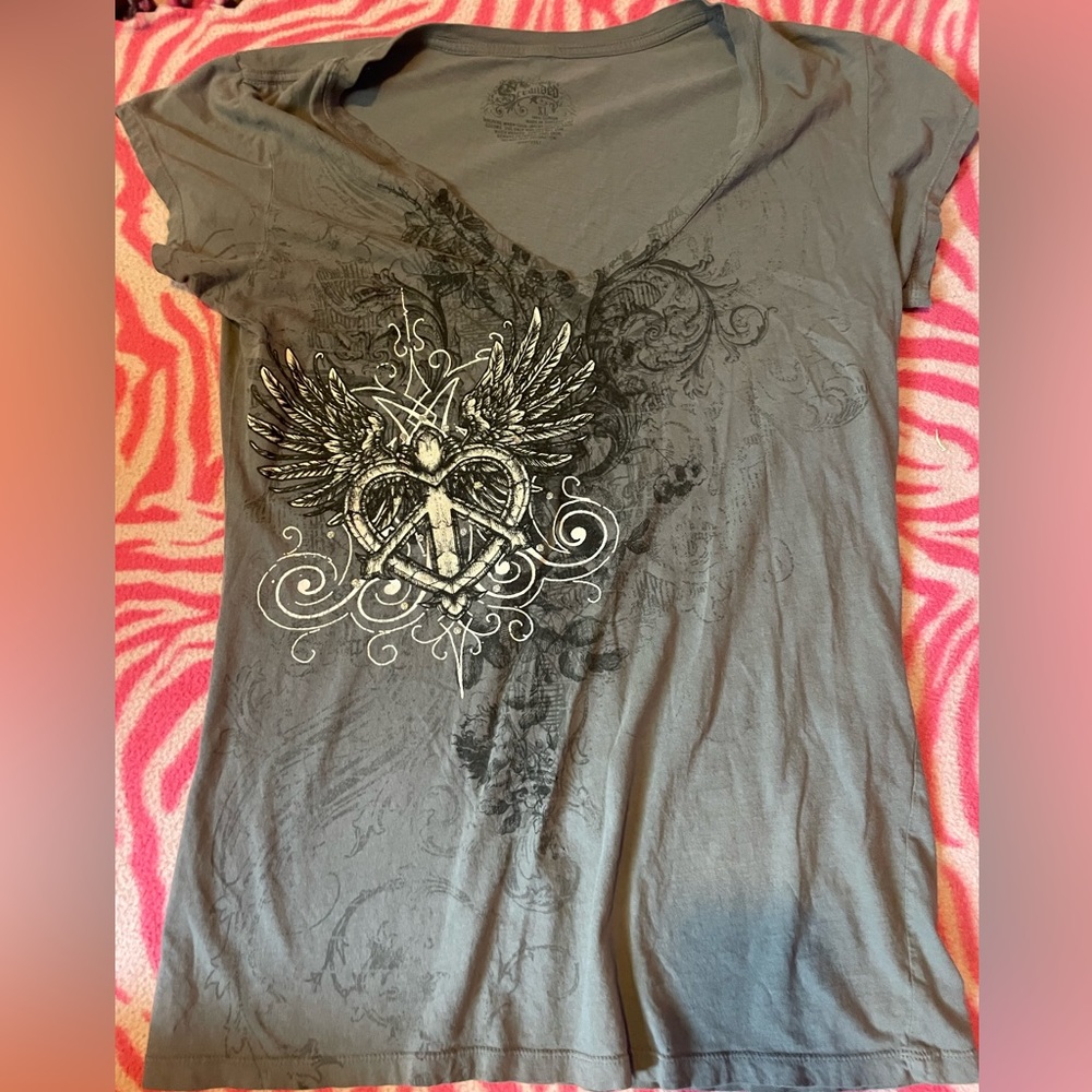 scene / alt top heart shirt